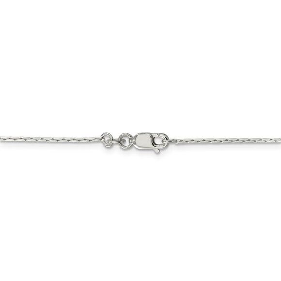 1mm, Sterling Silver Solid Round Box Chain Necklace, 16 Inch - Picture 4 of 8